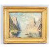 Image 2 : L. Sykes Oil on Canvas Humminger Fjord Dated 1942