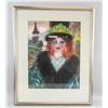 Image 2 : Russian Watercolor Portrait w/Frame Signed