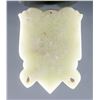 Image 2 : Chinese White Hardstone Archaistic Face Pendant