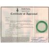 Image 4 : Imperial Green Jadeite Bangle with Certificate