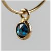 Image 3 : 0.22ct Blue Diamond Hoop Earrings RV $600