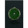 Image 3 : Beautiful Chinese Green Jade Disc 14K Gold Frame