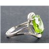 Image 3 : 5.12ct Peridot & Crystal Cocktail Ring CRV $612