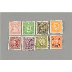 8 Pcs Republic Stamps Beiping Print Martyr Issue