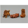 Image 1 : 19th Century Three (3) Japanese Boxwood Netsuke