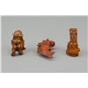 Image 3 : 19th Century Three (3) Japanese Boxwood Netsuke