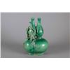 Image 1 : Chinese Green Glazed Double Gourd Porcelain Vase