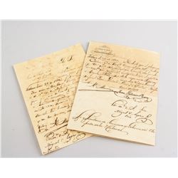 Cuban African Slave Manuscript Dated 1873 Two-Page