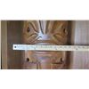Image 8 : Carved Hanging Wooden Figure, Concave Back, 23" Tall