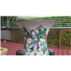 Image 2 : Tall Oriental Painted Ceramic Vessel, Approx. 17" Tall