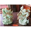 Image 1 : Pair of Ceramic Dragons, Lt. Green, Approx. 12" H