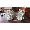 Image 2 : Pair of Ceramic Dragons, Lt. Green, Approx. 12" H