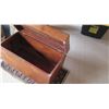 Image 8 : Wooden Chest 29.5" X 14.5" X 15" H (top lid is in two pieces that need to be joined together)