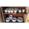 Image 1 : China Set: Plates, Bowls, Saucers, Teacups, Creamer, Sugar, etc., Centura by Corning