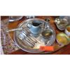Image 3 : Lot of Misc. Silver Serveware (varying silver content, some Sterling, some plated), Other Metals
