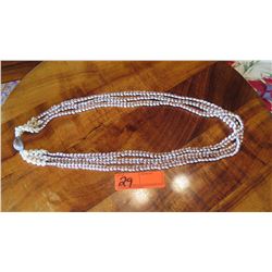 Niihau Shell Lei, 3-Strand Heleconia Style, Approx. 17" L, Mixed Niihau Shells