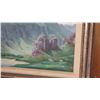 Image 2 : Framed Original Painting, Mountain Range, Signed, J.E. Sheath, 24.5" X 20"