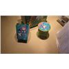 Image 2 : Painted Children's Toy Chest (21" X 13" X 15" H), Waste Basket, Stool