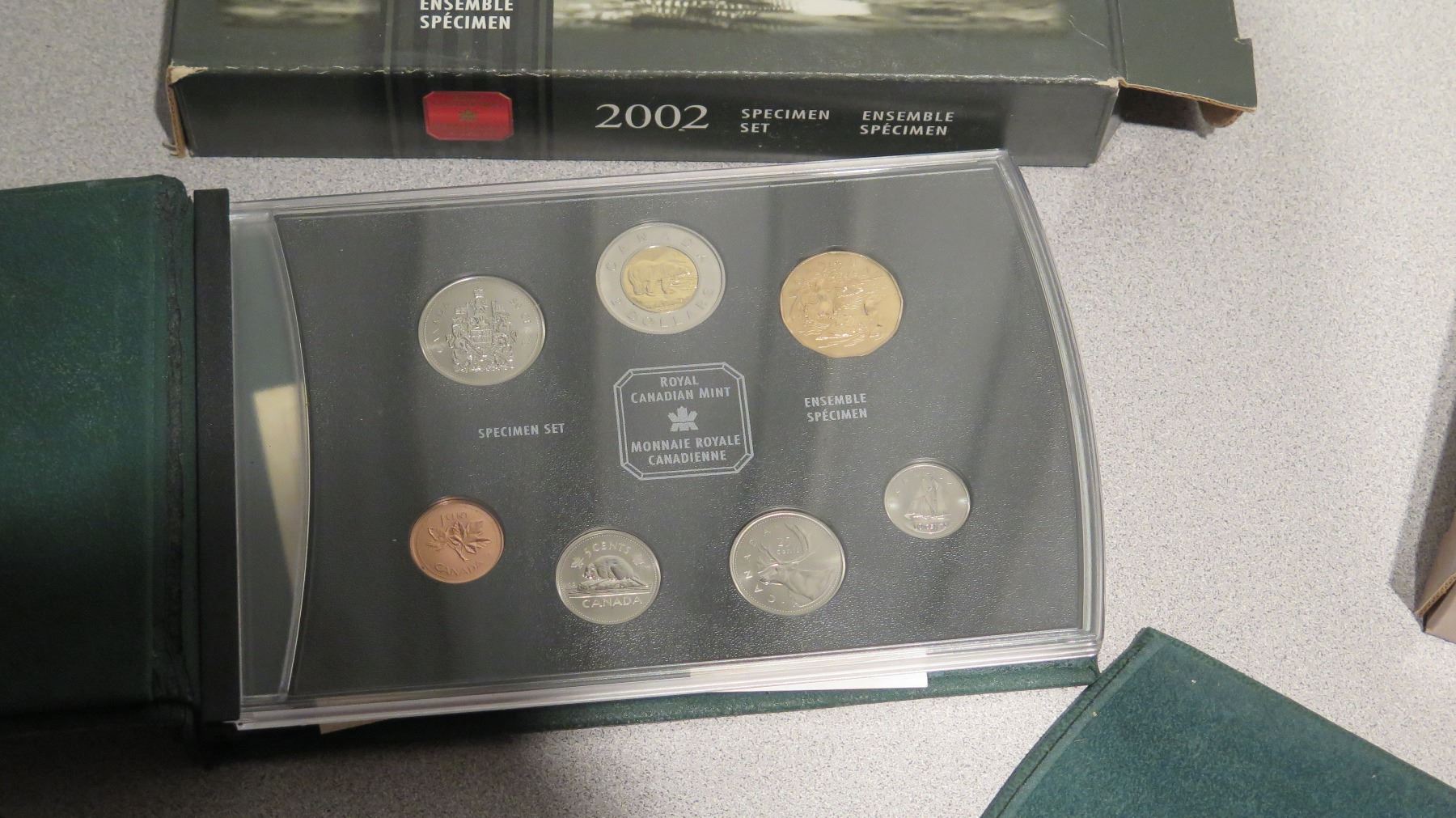 2002 Canadian Coins Royal Canadian Mint, etc.