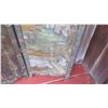 Image 25 : Large Antique 4-Panel Painted Wooden Screen, Each Panel 5'8 X 29" (hinges need to be repaired)