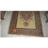 Image 2 : Long Hallway Rug, Beige/Brown w/Borders, 158" X 37"