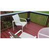 Image 8 : Qty 6 Patio Chairs and Patio Table