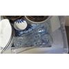 Image 2 : Misc. White Ceramic Dishes, Blue & White Bowls, Glass Vases