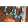 Image 2 : Qty 2 Turquoise Bead Necklaces