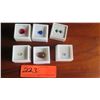 Image 1 : Misc. Loose Gemstones: Red Topaz, Blue Spinel, Prasiolite, Cat's Eye, Tanzanite