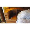 Image 2 : Custom Koa Bed & Headboard w/Electronic Adjustable Bed & Remote, King Size