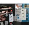 Image 1 : New lot of 2 wall mount surge protectors / 6 way with swivel/ 6 way side