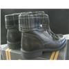Image 2 : New Women's Leather  Boots / Natural reflections Sara ll / size 8m gray
