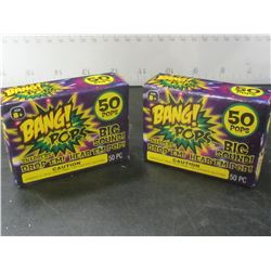 2 Box's of 50 each Bang Pops / throw em toss em Big BANG sound