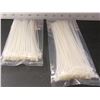 Image 1 : New Cable/Zip ties / 1 pack 6" & 1 pack 8" - 100 pieces per pack