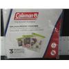 Image 1 : New 3 Pack of Coleman splash proof pouches/ 5x7 - 7x10 - 10.5x13.5
