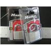Image 1 : 2 New Master Locks / 1 - 1inch & 1 - 7/8 inch