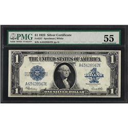 1923 $1 Silver Certificate Note Fr.237 PMG About Uncirculated 55