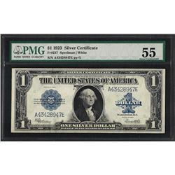 1923 $1 Silver Certificate Note Fr.237 PMG About Uncirculated 55