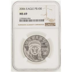 2006 $100 American Eagle Platinum Coin NGC MS69