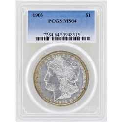 1903 $1 Morgan Silver Dollar Coin PCGS MS64