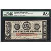Image 1 : 1863 $100 State of Georgia Obsolete Note PMG Choice About Uncirculated 58EPQ