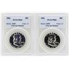 Image 1 : Lot of 1962-1963 Franklin Half Dollar Proof Coins PCGS PR66
