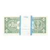 Image 2 : Pack of (100) Consecutive 1957B $1 Silver Certificate Notes Uncirculated