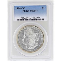 1884-CC $1 Morgan Silver Dollar Coin PCGS MS64+