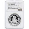 Image 1 : 2010 Belarus 20 Roubles Slavic Woman Silver Coin NGC PF70 Ultra Cameo