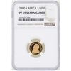 Image 1 : 2000 South Africa 1/10 Krugerrand Gold Coin NGC PF69 Ultra Cameo