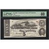 Image 1 : 1863 $5 Confederate State of America Note T-60 PMG Extremely Fine 40