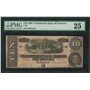 Image 1 : 1864 $10 Confederate States of America Note T-68 PMG Very Fine 25