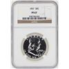 Image 1 : 1957 Franklin Half Dollar Proof Coin NGC PF67