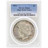 Image 1 : 1921 $1 Peace High Relief Silver Dollar Coin PCGS MS63